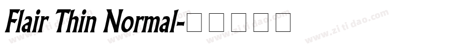 Flair Thin Normal字体转换
